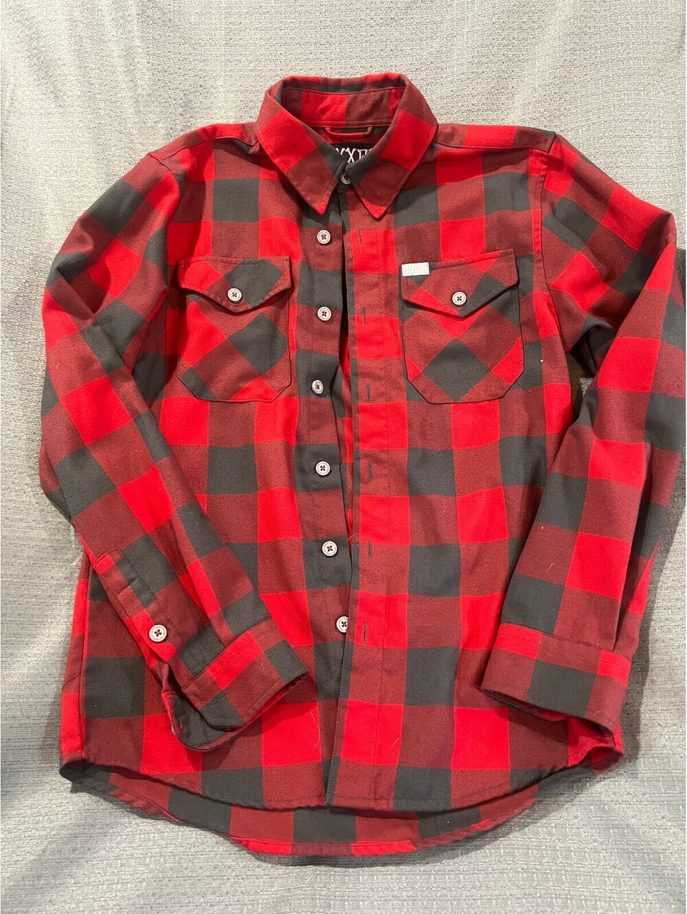 Dixxon Flannel Co Men XS Red Black Buffalo Plaid Button Up Shirt D-Tech
